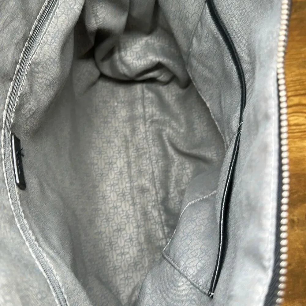 Lodis Black Leather Pebble Tote with Dual Straps